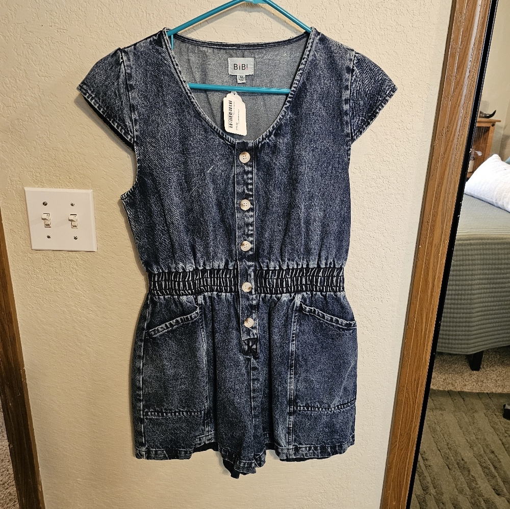 Denim Romper